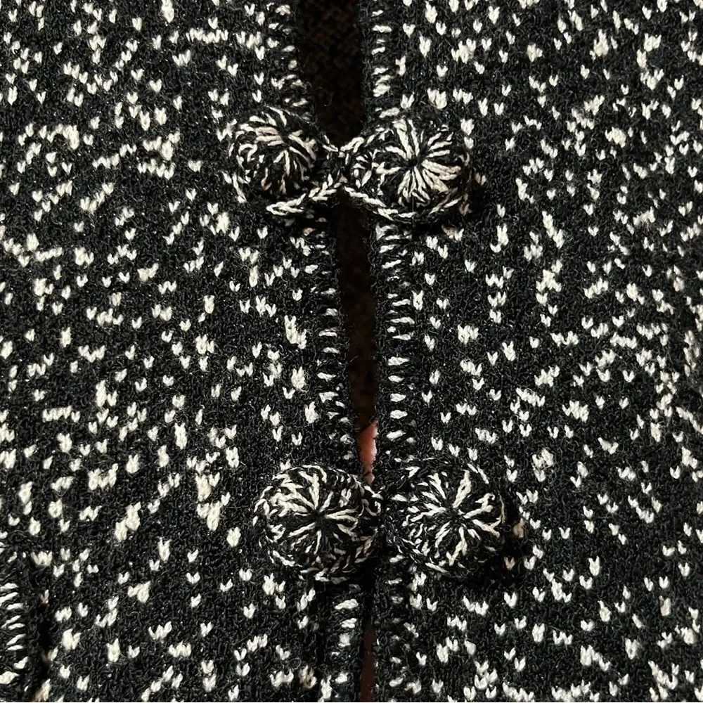 BRENDA FRENCH FOR FRENCH RAGS Button Up Blazer Black Women’s Size 5 VINTAGE
